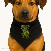 Alligator Alcatraz  USA-Made Doggie Bandana thumb 1