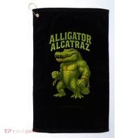 Alligator Alcatraz  Golf Towel thumb 0