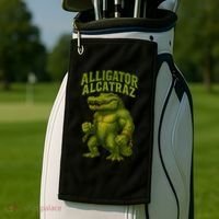 Alligator Alcatraz  Golf Towel thumb 2