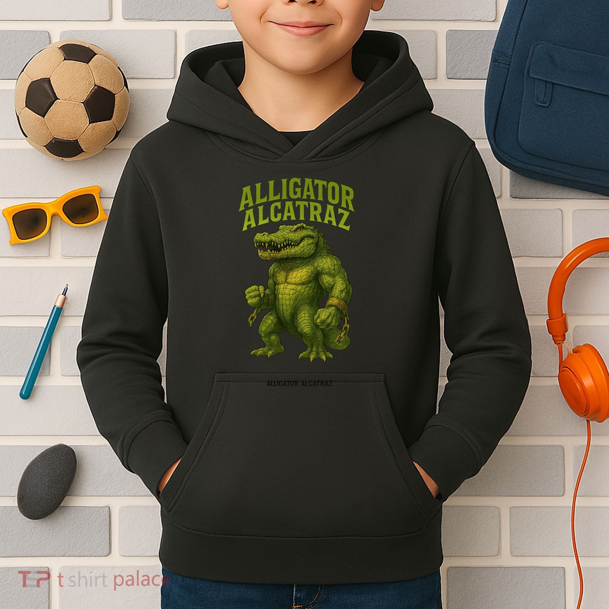 Alligator Alcatraz  Kids Hoodie