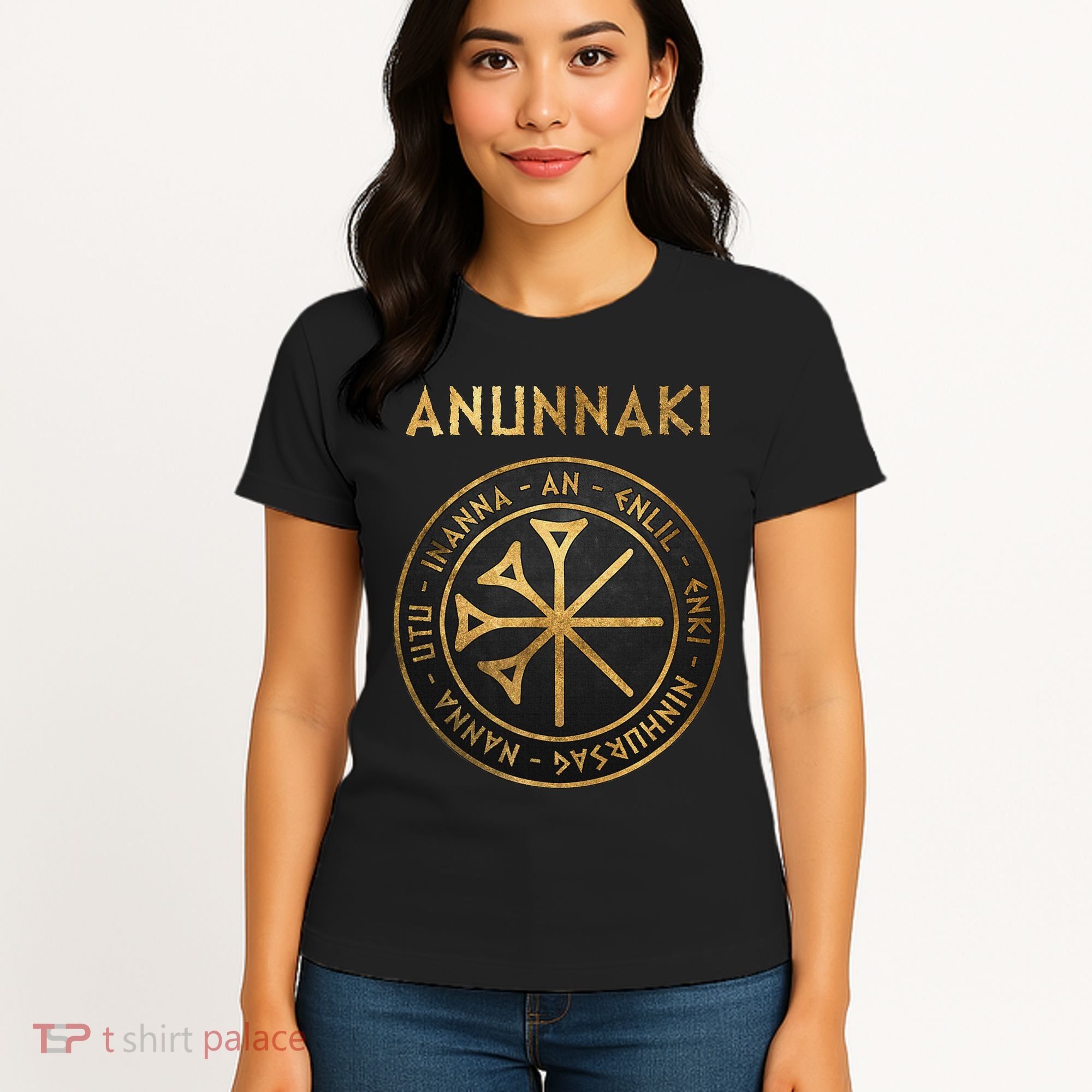 Agema Anunnaki Ancient Gods Of Mesopotamia Symbol Women's T-Shirt