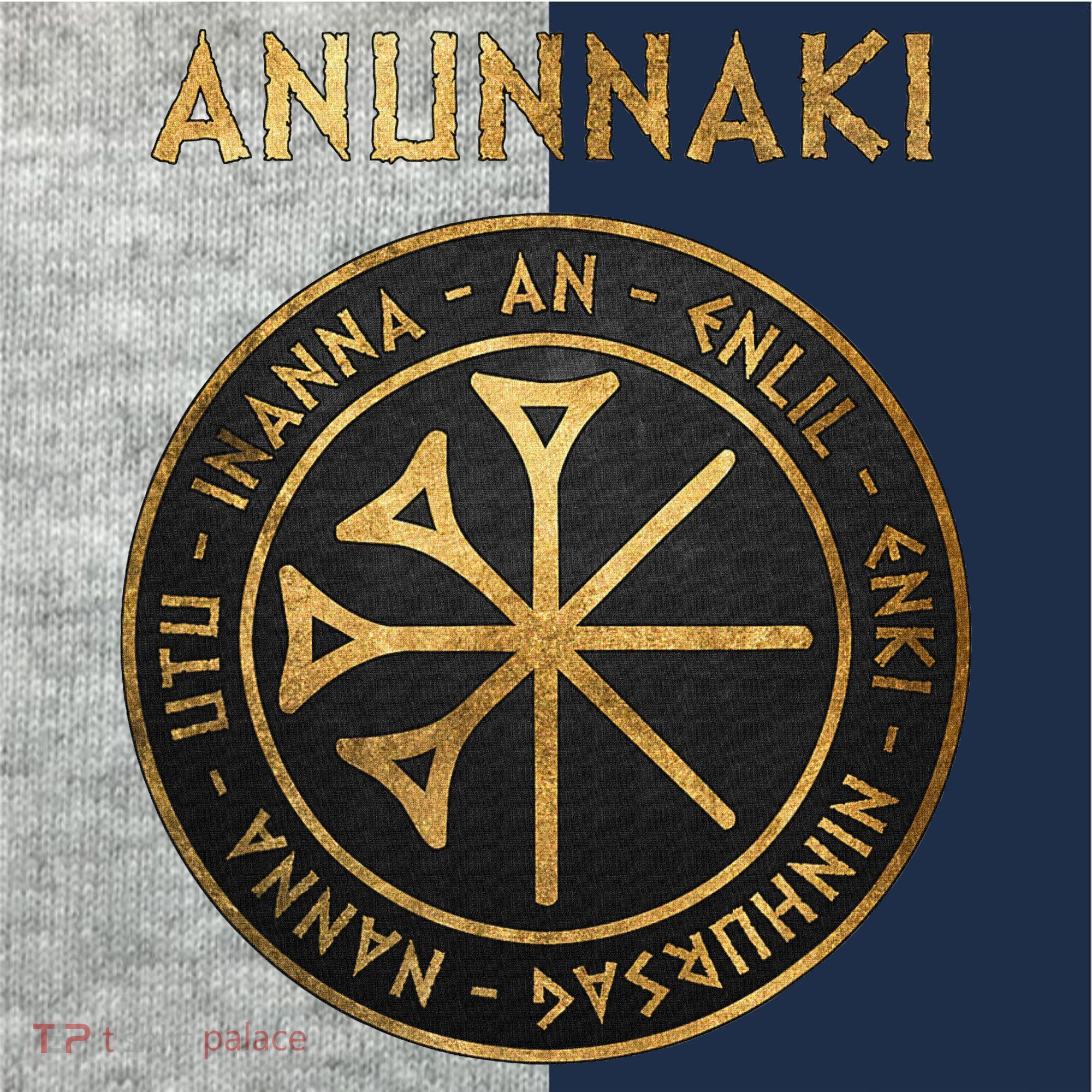Agema Anunnaki Ancient Gods Of Mesopotamia Symbol Kids Colorblock Raglan Jersey