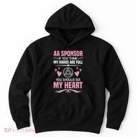 Alcoholics Anonymous Aa Sobriety Recovery Aa Na Sponsor Hoodie thumb 0