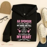 Alcoholics Anonymous Aa Sobriety Recovery Aa Na Sponsor Hoodie thumb 4
