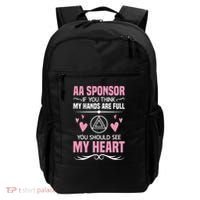 Alcoholics Anonymous Aa Sobriety Recovery Aa Na Sponsor Backpack thumb 0