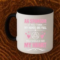 Alcoholics Anonymous Aa Sobriety Recovery Aa Na Sponsor Coffee Mug thumb 2