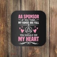 Alcoholics Anonymous Aa Sobriety Recovery Aa Na Sponsor Coaster thumb 0