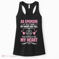 Alcoholics Anonymous Aa Sobriety Recovery Aa Na Sponsor Women's Tank Top thumb 0