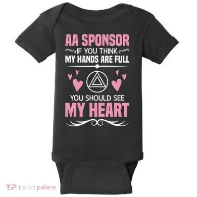 Alcoholics Anonymous Aa Sobriety Recovery Aa Na Sponsor Baby Bodysuit