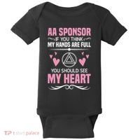 Alcoholics Anonymous Aa Sobriety Recovery Aa Na Sponsor Baby Bodysuit thumb 0