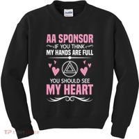 Alcoholics Anonymous Aa Sobriety Recovery Aa Na Sponsor Kids Sweatshirt thumb 0