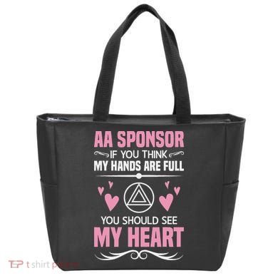 Alcoholics Anonymous Aa Sobriety Recovery Aa Na Sponsor Tote Bag
