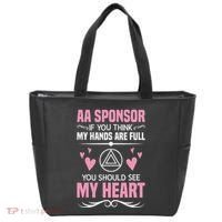 Alcoholics Anonymous Aa Sobriety Recovery Aa Na Sponsor Tote Bag thumb 0