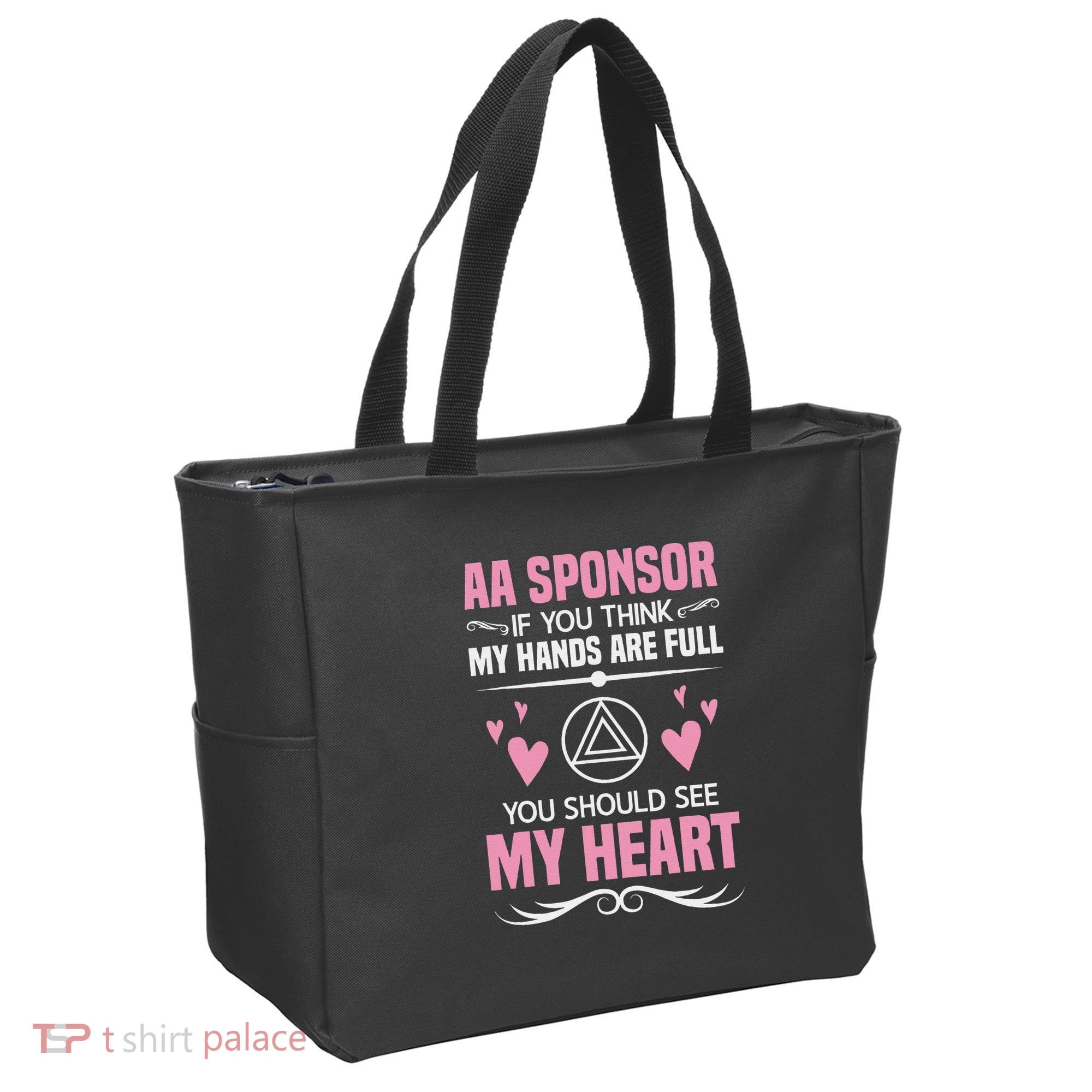Alcoholics Anonymous Aa Sobriety Recovery Aa Na Sponsor Tote Bag