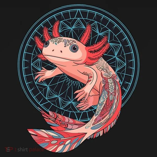 Aztec Axolotl Doggie Tank