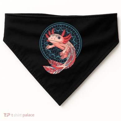 Aztec Axolotl USA-Made Doggie Bandana