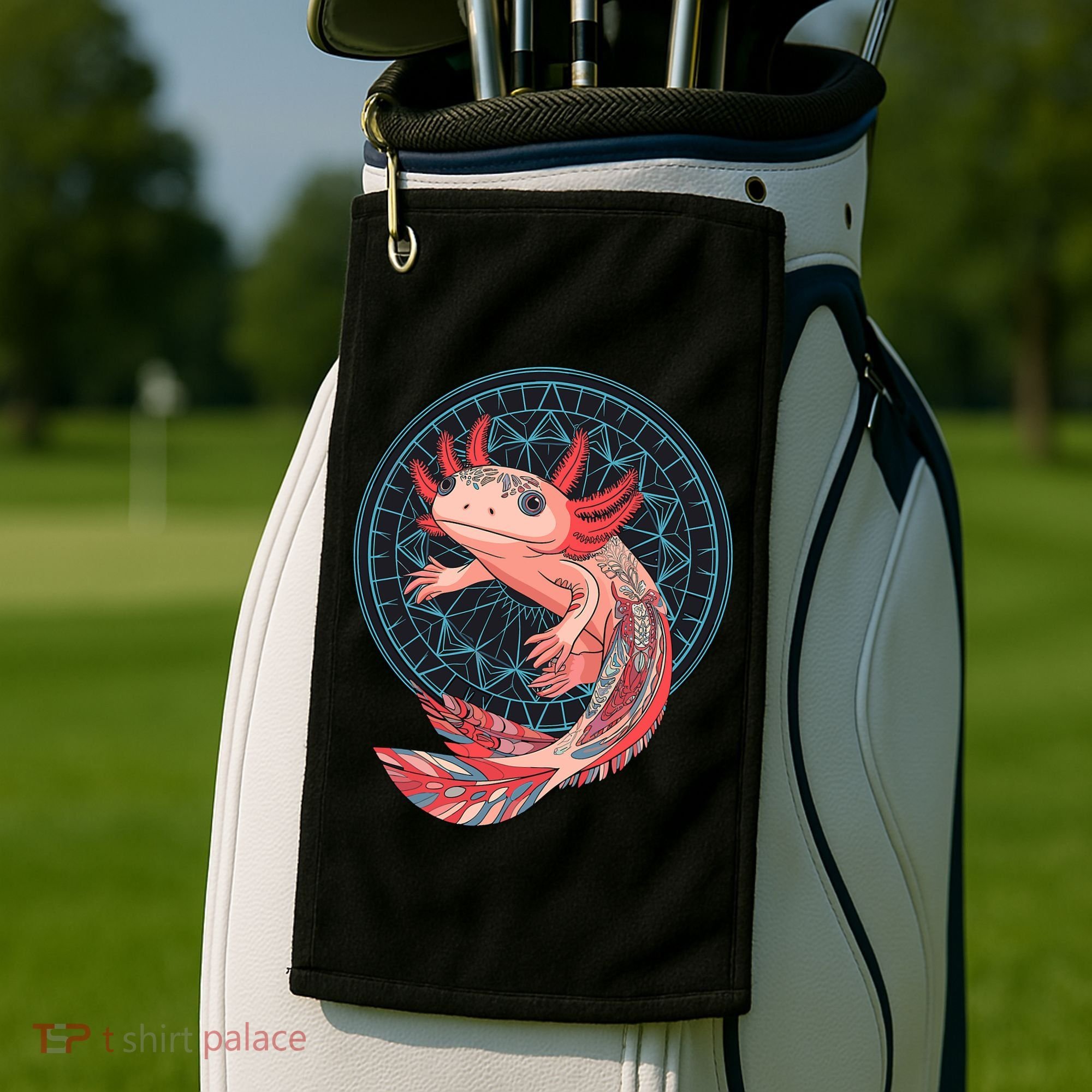 Aztec Axolotl Golf Towel