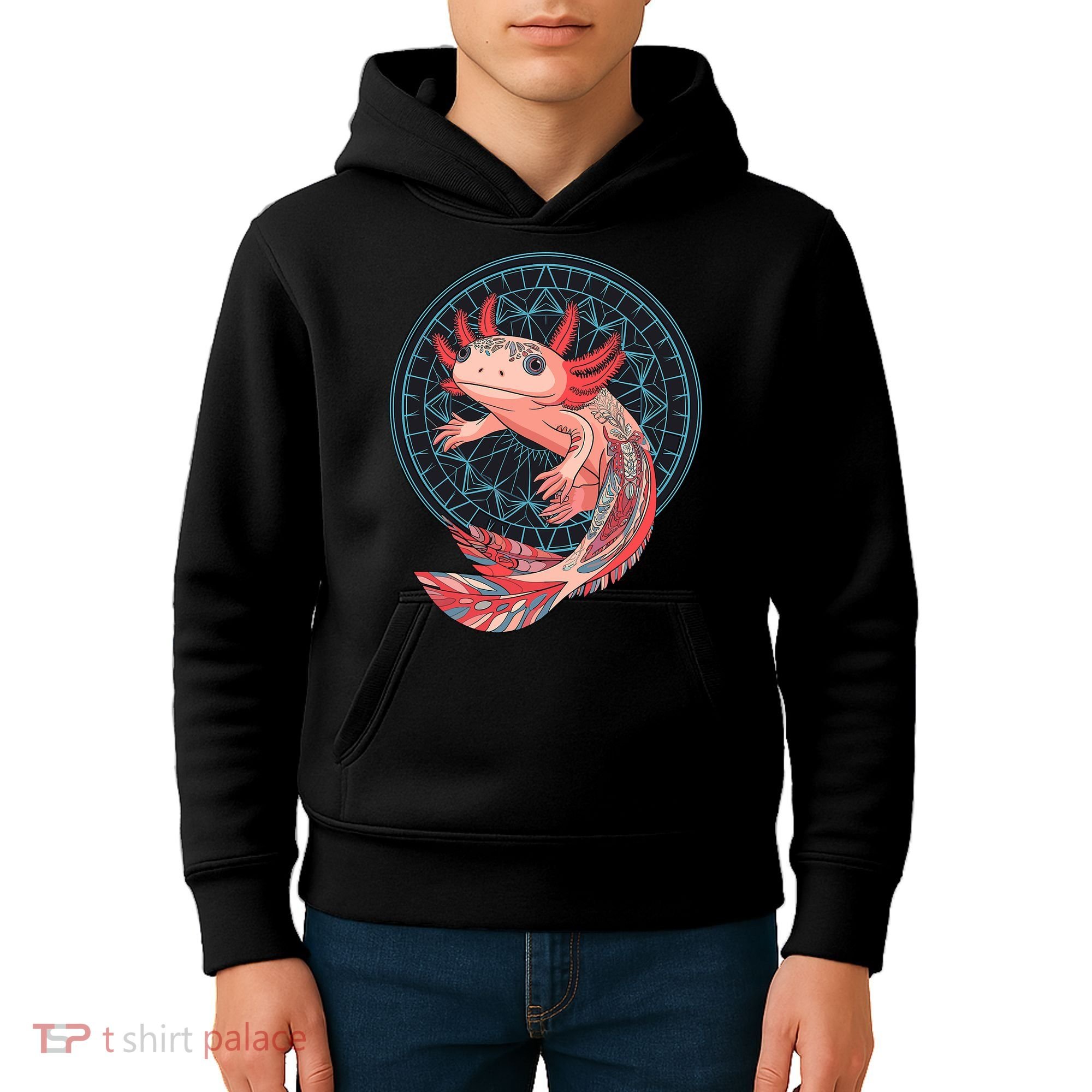 Aztec Axolotl Kids Hoodie
