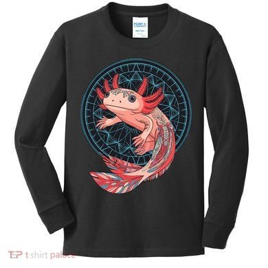 Aztec Axolotl Kids Long Sleeve Shirt