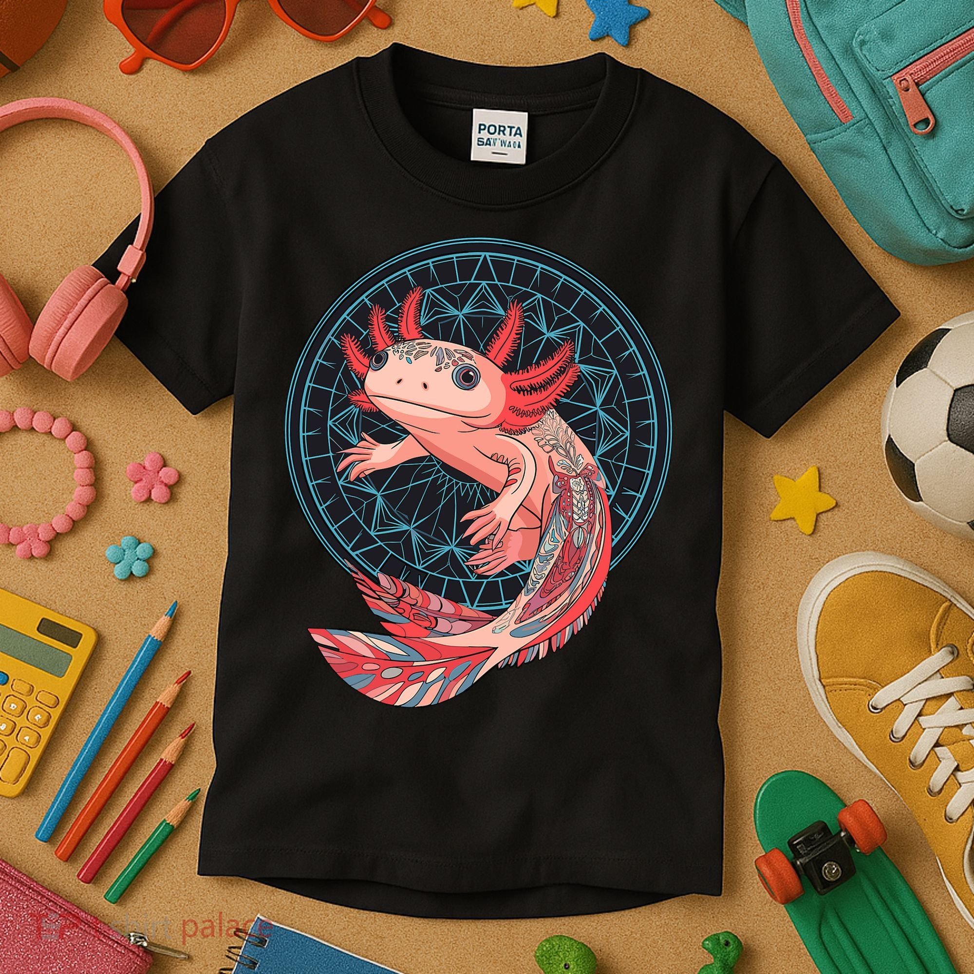 Aztec Axolotl Kids T-Shirt