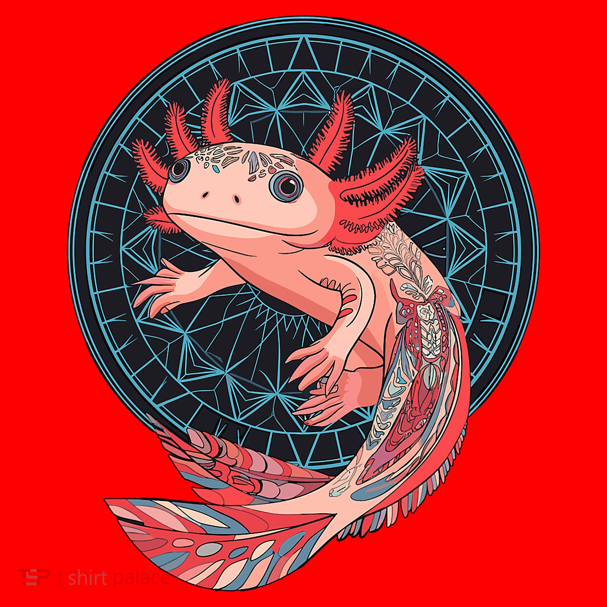 Aztec Axolotl Santa Hat