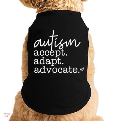 Autism Accept Adapt Advocate Doggie Tank