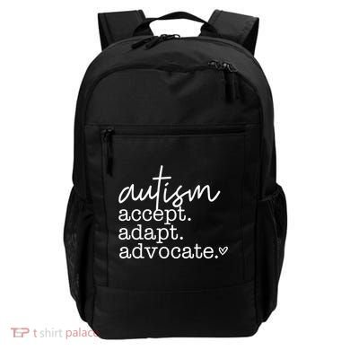 Autism Accept Adapt Advocate Backpack