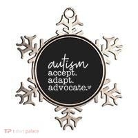Autism Accept Adapt Advocate Ornament thumb 0