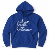 Autism Accept Adapt Advocate Hoodie thumb 0