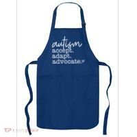 Autism Accept Adapt Advocate Apron thumb 0