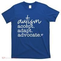 Autism Accept Adapt Advocate T-Shirt thumb 0