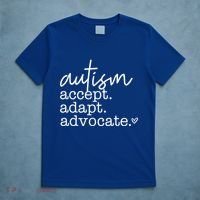 Autism Accept Adapt Advocate T-Shirt thumb 5