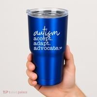 Autism Accept Adapt Advocate Tumbler thumb 2