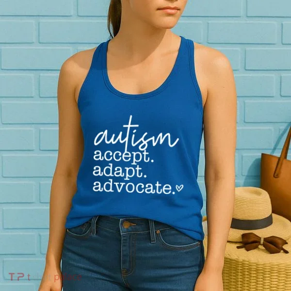 Autism Accept Adapt Advocate Women's Tank Top