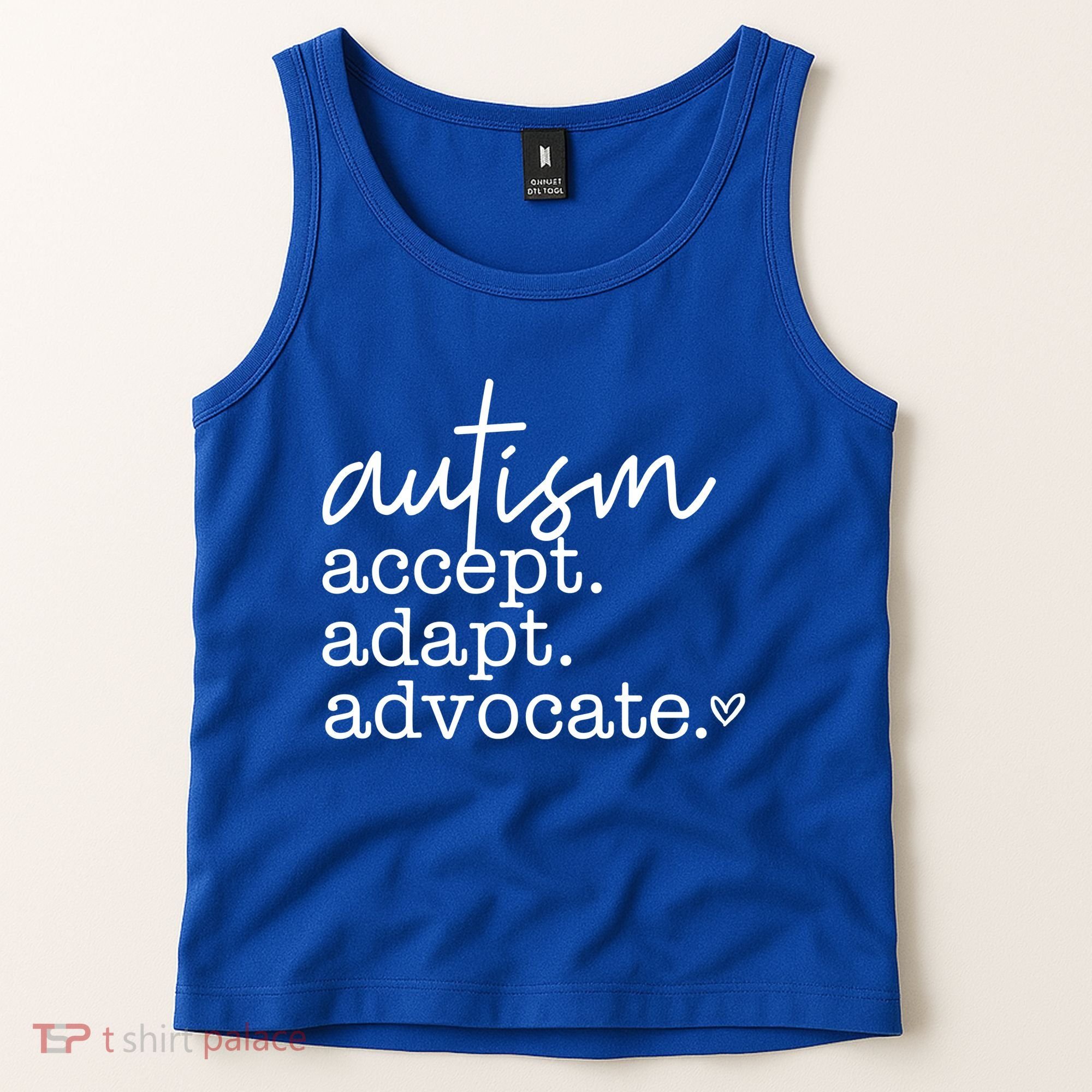 Autism Accept Adapt Advocate Tank Top