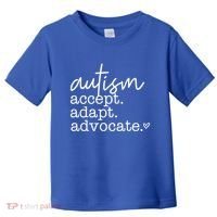 Autism Accept Adapt Advocate Toddler T-Shirt thumb 0