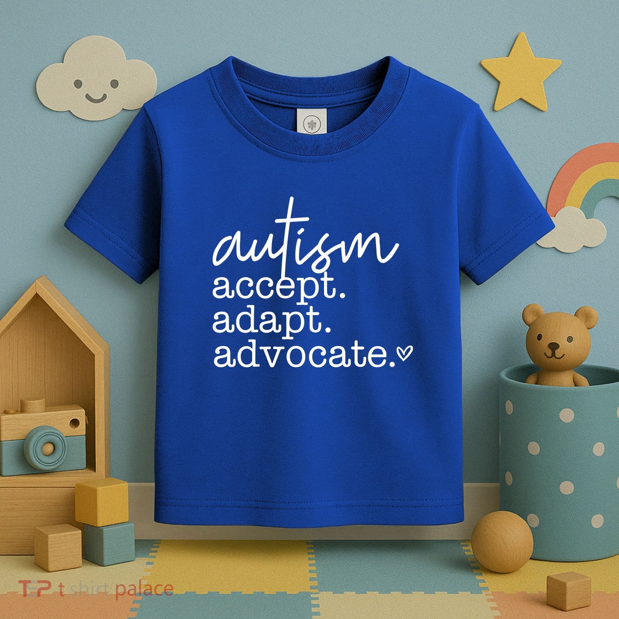 Autism Accept Adapt Advocate Toddler T-Shirt
