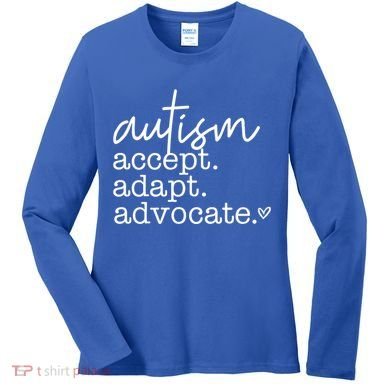 Autism Accept Adapt Advocate Women's Long Sleeve Shirt