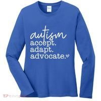 Autism Accept Adapt Advocate Women's Long Sleeve Shirt thumb 0