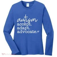 Autism Accept Adapt Advocate Women's Long Sleeve Shirt thumb 0