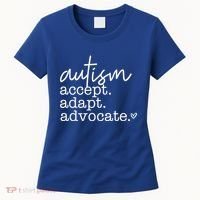 Autism Accept Adapt Advocate Women's T-Shirt thumb 0