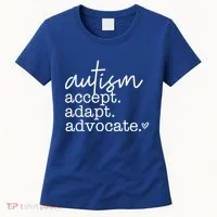 Autism Accept Adapt Advocate Women's T-Shirt thumb 0
