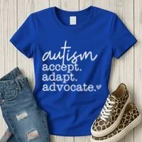Autism Accept Adapt Advocate Women's T-Shirt thumb 3