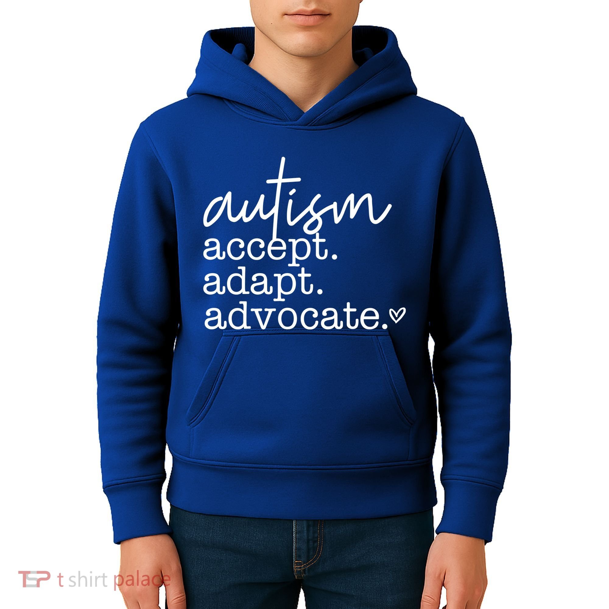 Autism Accept Adapt Advocate Kids Hoodie
