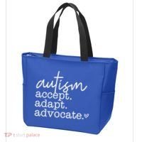 Autism Accept Adapt Advocate Tote Bag thumb 3