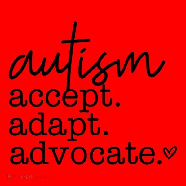 Autism Accept Adapt Advocate Santa Hat