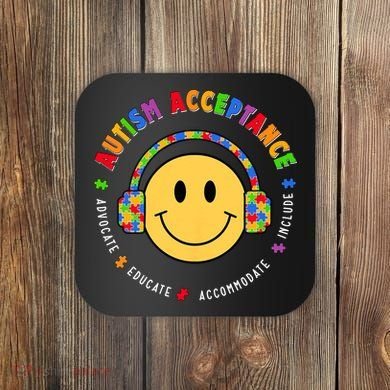 Autism Awareness Acceptance Special Education Teacher Coaster