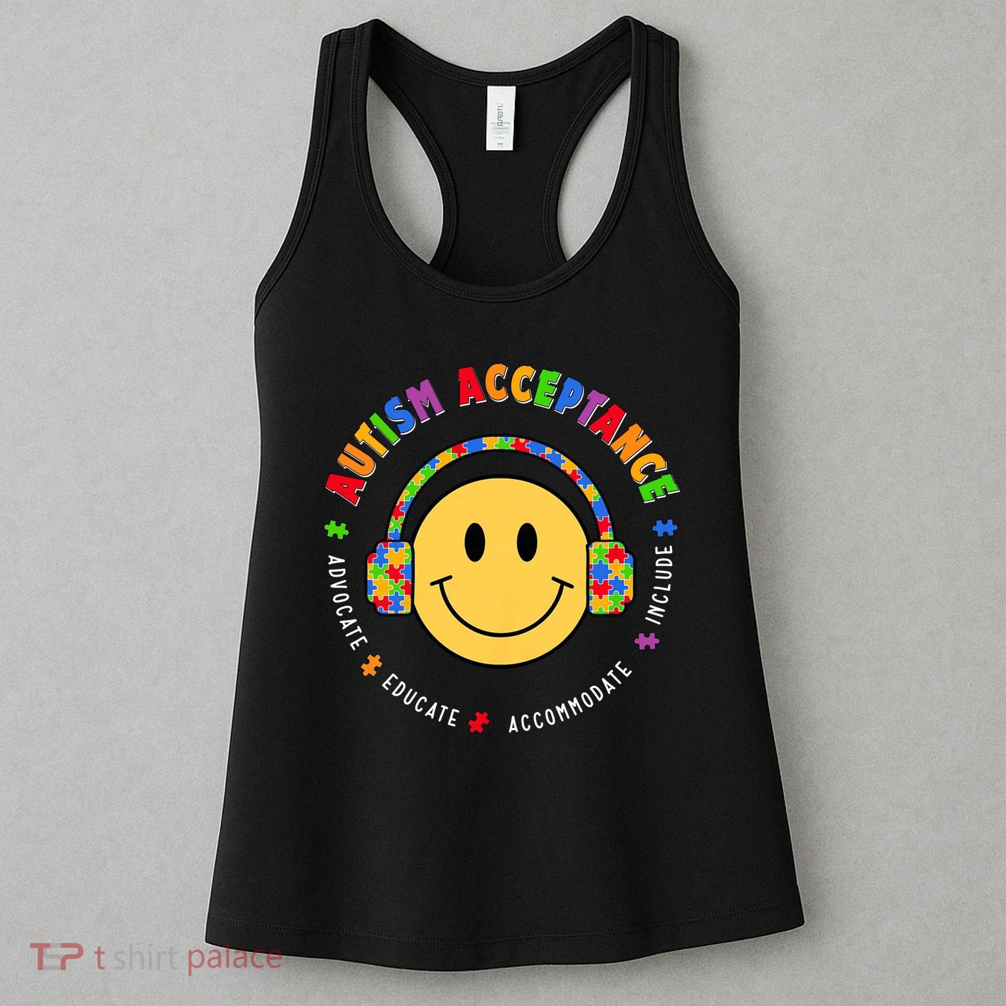 Autism Awareness Acceptance Special Education Teacher Women's Tank Top