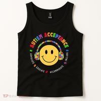 Autism Awareness Acceptance Special Education Teacher Tank Top thumb 2