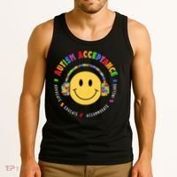 Autism Awareness Acceptance Special Education Teacher Tank Top thumb 3